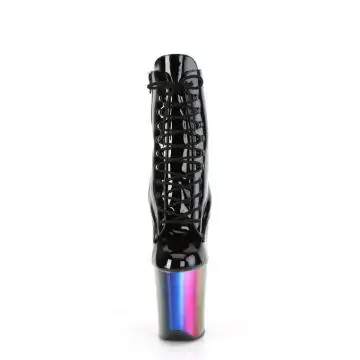 Taneční kozačky Pleaser FLAM1020RC/B/RBOWCH | FLAMINGO-1020RC Pleaser - zepředu