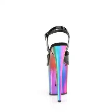 Duhové taneční sandály Pleaser FLAM809RC/B/RBOWCH | FLAMINGO-809RC Pleaser - zezadu