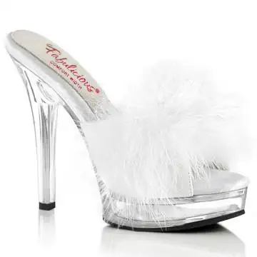 MAJESTY-501F-8 MJTY501F-8/WPU/C bílé pantofle | MAJESTY-501F-8 Fabulicious