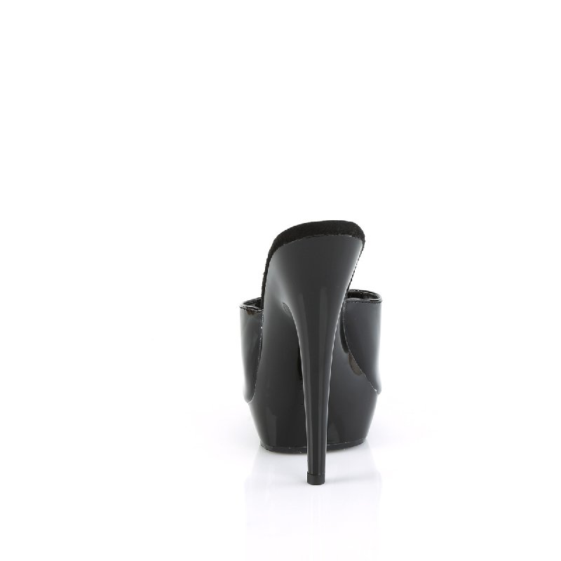SULTRY-601 SUL601/B/M Pantofle na podpatku a platformě | SULTRY-601 Fabulicious - zezadu