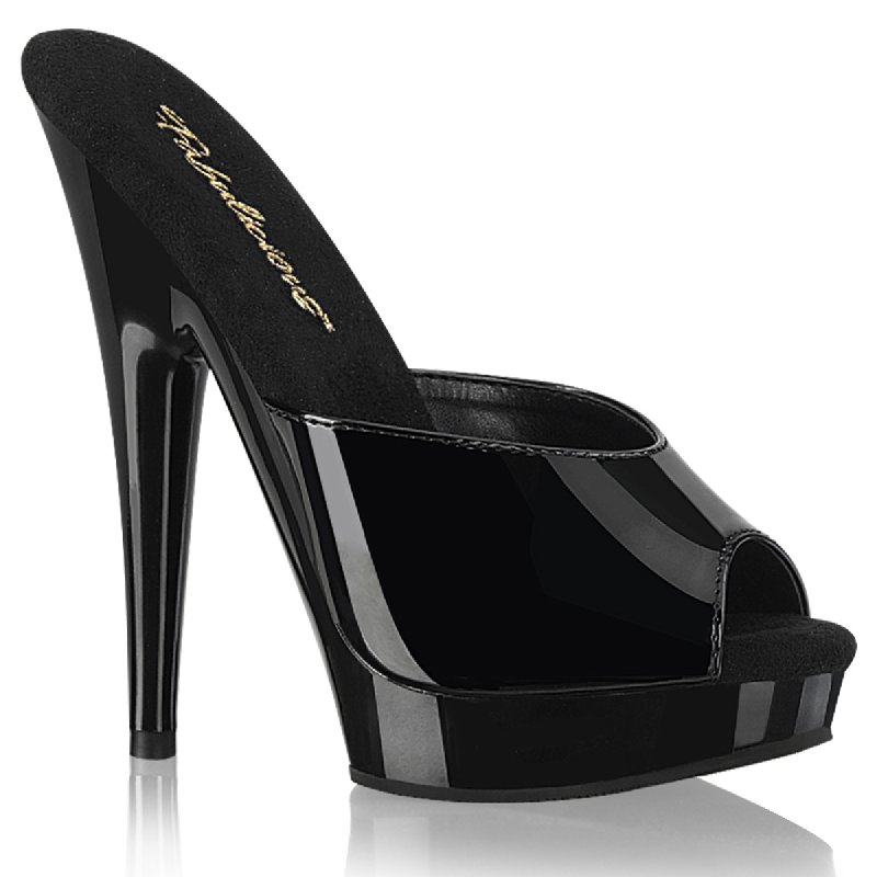 SULTRY-601 SUL601/B/M Pantofle na podpatku a platformě | SULTRY-601 Fabulicious