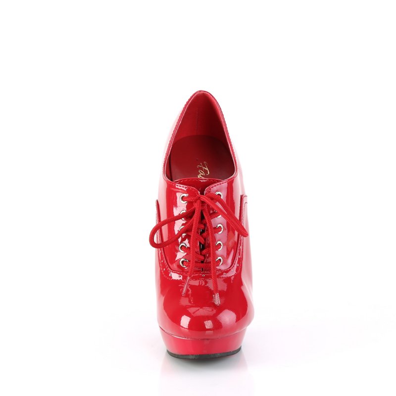 SULTRY-660 SUL660/R/M Červené erotické lodičky na extra podpatku | SULTRY-660 Fabulicious - zepředu
