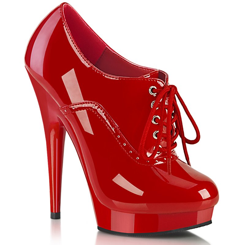 SULTRY-660 SUL660/R/M Červené erotické lodičky na extra podpatku | SULTRY-660 Fabulicious