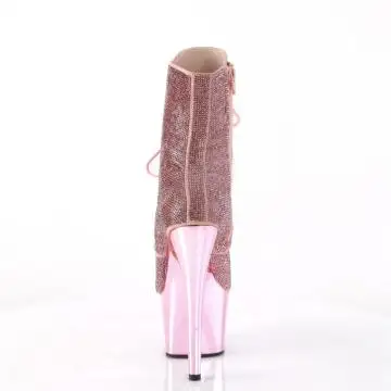 Růžové luxusní go-go kozačky ADO1020CHRS/BP/BPCH | ADORE-1020CHRS Pleaser - zezadu