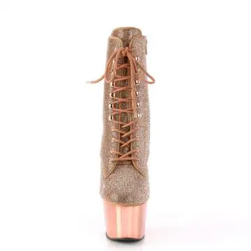 Zlaté luxusní go-go kozačky ADO1020CHRS/RG/RGCH | ADORE-1020CHRS Pleaser - zepředu