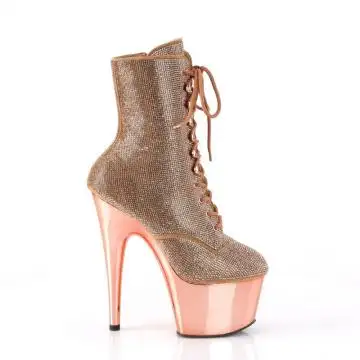 Zlaté luxusní go-go kozačky ADO1020CHRS/RG/RGCH | ADORE-1020CHRS Pleaser - z vnějšku