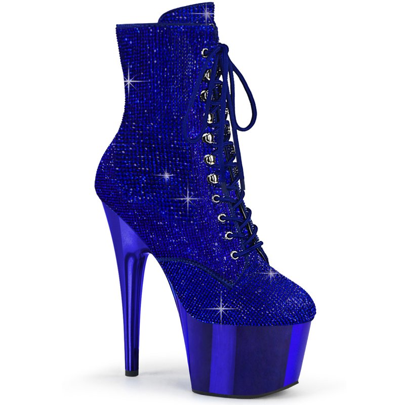 Modré luxusní go-go kozačky ADO1020CHRS/RYBL/M | ADORE-1020CHRS Pleaser