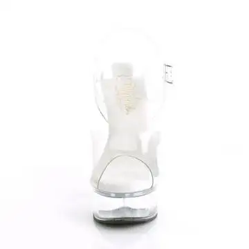 Průhledné pole dance boty Pleaser EXC608/C/M | EXCITE-608 Pleaser - zepředu