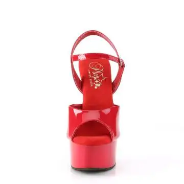 Červené sexy boty na pole dance GLM609/R/M | GLEAM-609 Pleaser - zepředu