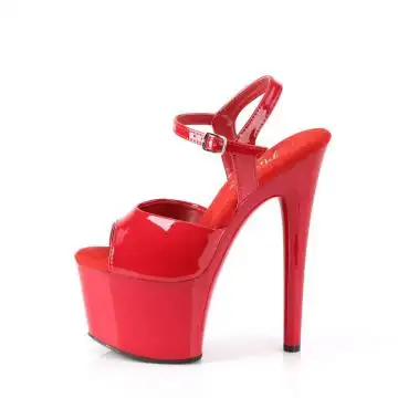 Červené pole dance taneční boty PASN709/R/M | PASSION-709 Pleaser - z vnitřku