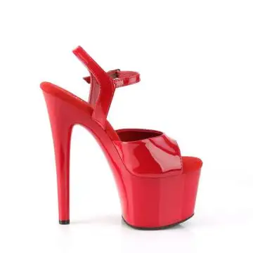 Červené pole dance taneční boty PASN709/R/M | PASSION-709 Pleaser - z vnějšku