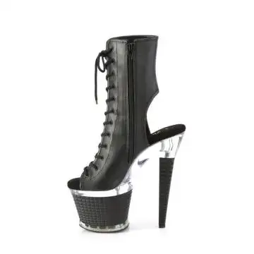 Černé kozačky do nočních podniků Pleaser SPEC1016/BPU/C-B | SPECTATOR-1016 Pleaser - z vnitřku