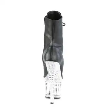 Luxusní kozačky s otevřenou špičkou SPEC1021RS/BPU/SRSCH | SPECTATOR-1021RS Pleaser - zezadu