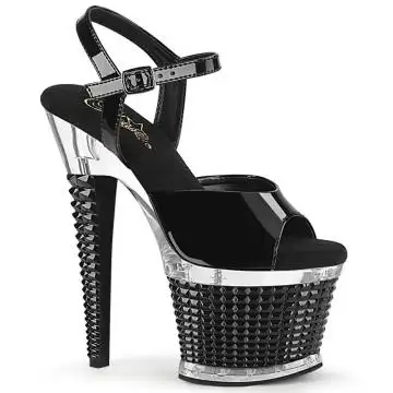 Černé extravagantní sandály na platformě SPEC709/B/C-B | SPECTATOR-709 Pleaser