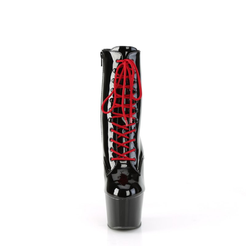 Taneční kozačky na pole dance ADO1020/B/B-R | ADORE-1020 Pleaser - zepředu
