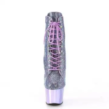 Fialové luxusní go-go kozačky ADO1020CHRS/LV/LVCH | ADORE-1020CHRS Pleaser - zepředu