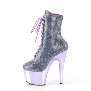 Fialové luxusní go-go kozačky ADO1020CHRS/LV/LVCH | ADORE-1020CHRS Pleaser - z vnitřku