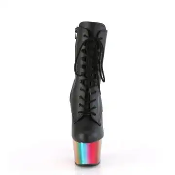 Taneční kozačky na duhové platformě ADO1020RC/BPU/RBOWCH | ADORE-1020RC Pleaser - zepředu