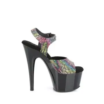 Sandály na platformě s hologramem ADO708N-LTP/GRN-PP/B | ADORE-708N-LTP Pleaser - z vnějšku