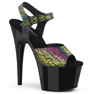 Sandály na platformě s hologramem ADO708N-LTP/GRN-PP/B | ADORE-708N-LTP Pleaser
