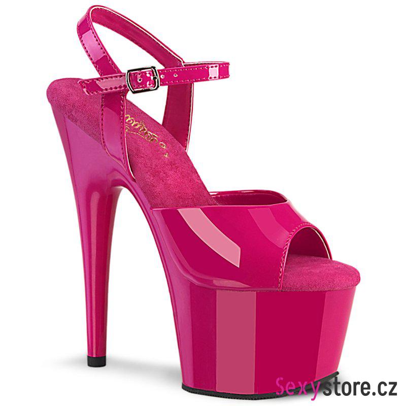 ADO709/HP/M Tmavě růžové sexy boty
