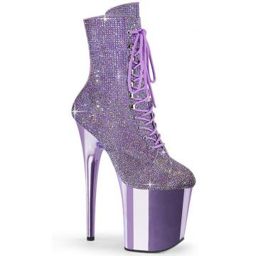 Fialové luxusní kozačky FLAM1020CHRS/LV/LVCH