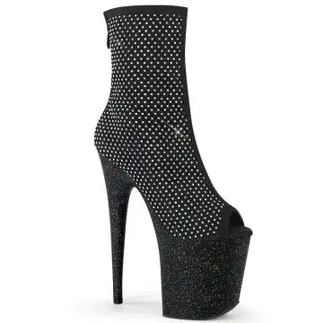 Černé kozačky na extra podpatku FLAM1031GM/BFA-RS/M | FLAMINGO-1031GM Pleaser