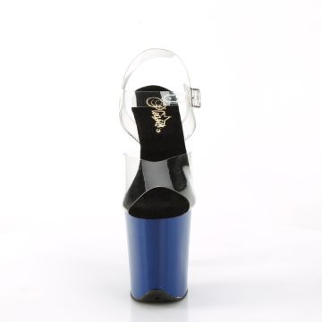 Modré taneční boty FLAM808/C/RYBL | FLAMINGO-808 Pleaser - zepředu