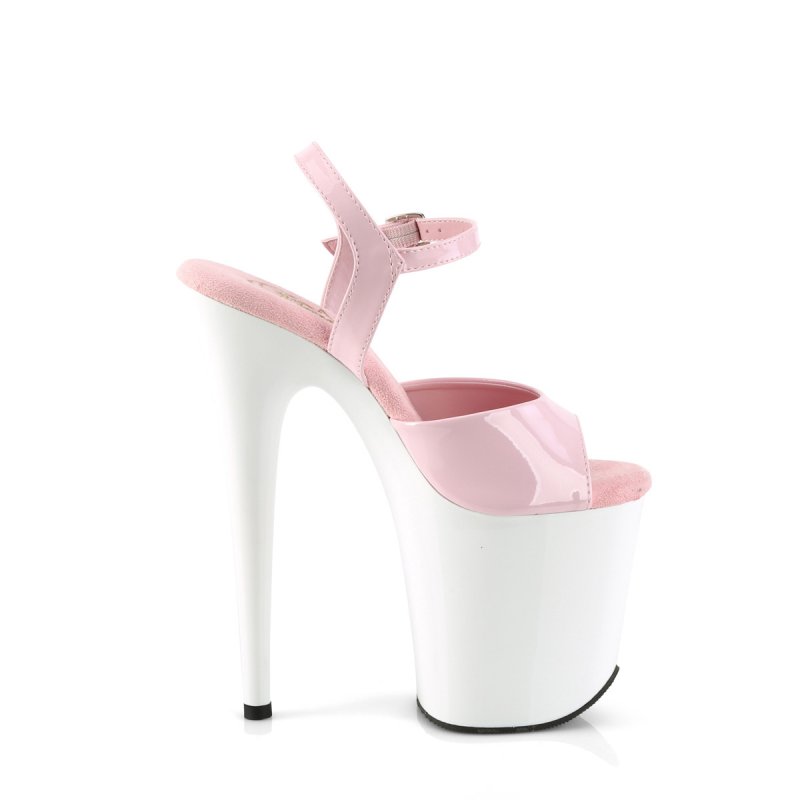Sexy pole dance boty FLAM809/BP/W | FLAMINGO-809 Pleaser - z vnějšku