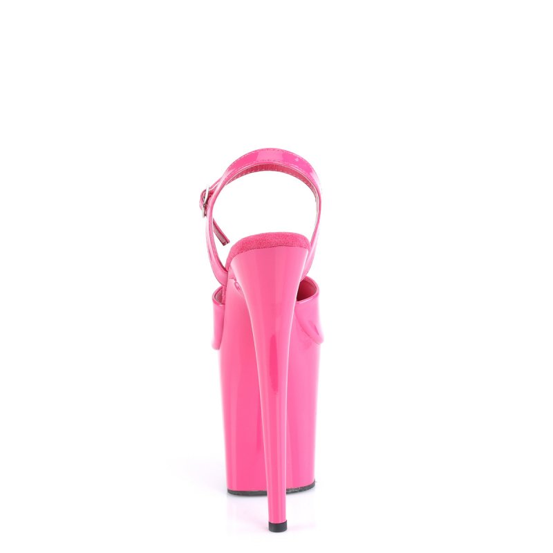 Růžové sexy boty FLAM809/HP/M | FLAMINGO-809 Pleaser - zezadu