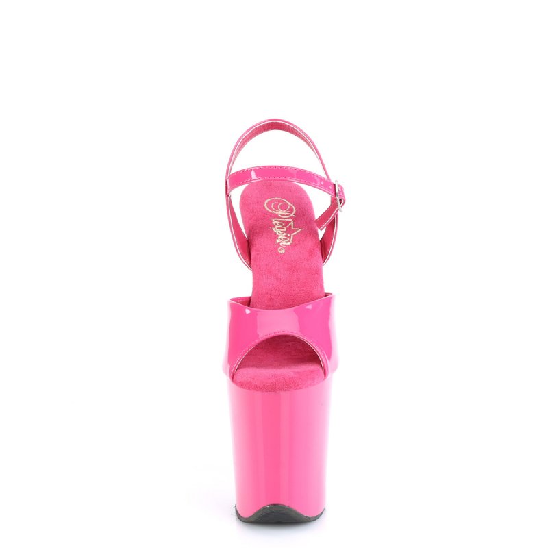 Růžové sexy boty FLAM809/HP/M | FLAMINGO-809 Pleaser - zepředu