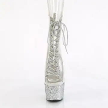 Luxusní go-go boty BEJ1016C-2-7/C/SRS Pleaser | BEJEWELED-1016C-2-7 Pleaser - zepředu