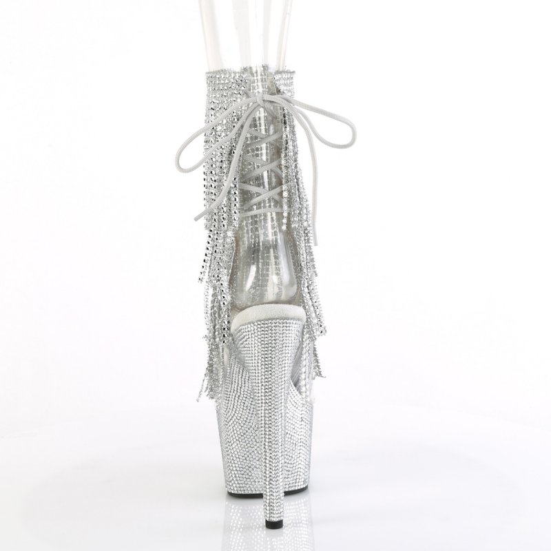 Luxusní go-go boty Pleaser s třásněmi BEJ1017RSF-7/C-S/SRS | BEJEWELED-1017RSF-7 Pleaser - zezadu