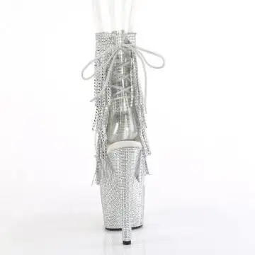 Luxusní go-go boty Pleaser s třásněmi BEJ1017RSF-7/C-S/SRS | BEJEWELED-1017RSF-7 Pleaser - zezadu
