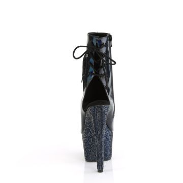 Černé luxusní go-go kozačky Pleaser BEJ1018DM-7/BHG/MBRS | BEJEWELED-1018DM-7 Pleaser - zezadu Černé luxusní go-go kozačky Pleaser BEJ1018DM-7/BHG/MBRS | BEJEWELED-1018DM-7 Pleaser - zezadu