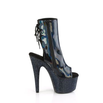 Černé luxusní go-go kozačky Pleaser BEJ1018DM-7/BHG/MBRS | BEJEWELED-1018DM-7 - z vnějšku