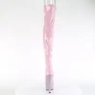 Růžové stehenní kozačky Pleaser BEJ3011-7/BPHG/BPRS | BEJEWELED-3011-7 Pleaser - zezadu