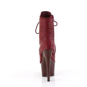 Rudé taneční kozačky ADO1020RM/BYFS-RS/M Pleaser | ADORE-1020RM Pleaser - zezadu
