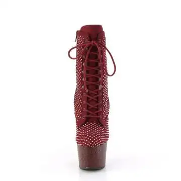 Rudé taneční kozačky ADO1020RM/BYFS-RS/M Pleaser | ADORE-1020RM Pleaser - zepředu