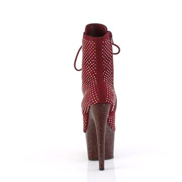 Rudé taneční kozačky ADO1020RM/BYFS-RS/M Pleaser | ADORE-1020RM Pleaser - zezadu Rudé taneční kozačky ADO1020RM/BYFS-RS/M Pleaser | ADORE-1020RM Pleaser - zezadu