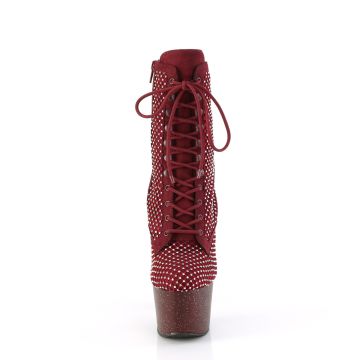 Rudé taneční kozačky ADO1020RM/BYFS-RS/M Pleaser | ADORE-1020RM Pleaser - zepředu Rudé taneční kozačky ADO1020RM/BYFS-RS/M Pleaser | ADORE-1020RM Pleaser - zepředu