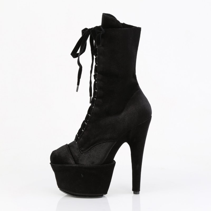 Černé taneční kozačky ADO1045VEL/B/M | ADORE-1045VEL Pleaser - z vnitřku