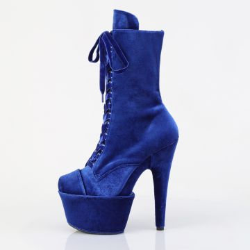 Modré taneční kozačky ADO1045VEL/NB/M | ADORE-1045VEL Pleaser - z vnitřku