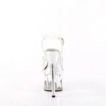 Průhledné sexy sandály ESTM708/C/SCH-C | ESTEEM-708 Pleaser - zezadu
