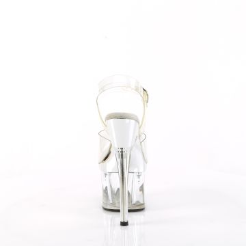Průhledné sexy sandály ESTM708/C/SCH-C | ESTEEM-708 Pleaser - zezadu