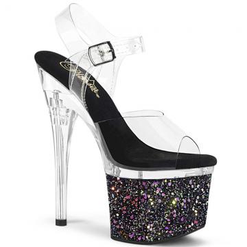 Sandály a páskové boty | Gogo sexy s třpytkami ESTM708LG/C/C-BG Pleaser