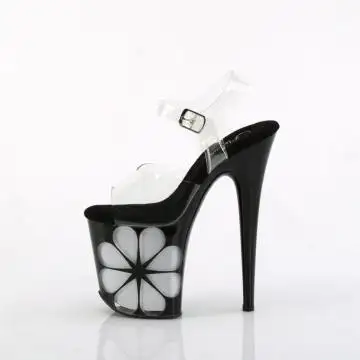Taneční strip svítící sandály Pleaser FLAM808NLHS/C/B-MC | FLAMINGO-808NLHS Pleaser - z vnitřku