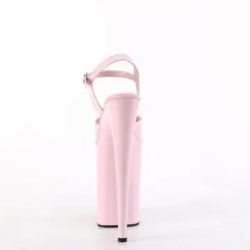 Růžové sexy boty na obrovském podpatku INF909/BP/M | INFINITY-909 Pleaser - zezadu