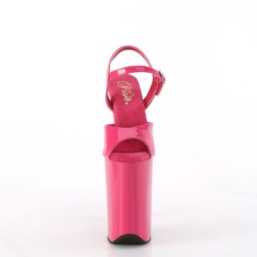 Růžové boty na extra podpatku INF909/HP/M | INFINITY-909 Pleaser - zepředu