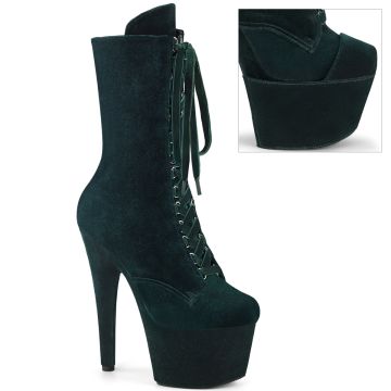 ADORE-1045VEL | Tmavě zelené taneční kozačky ADO1045VEL/EMGN/M Pleaser